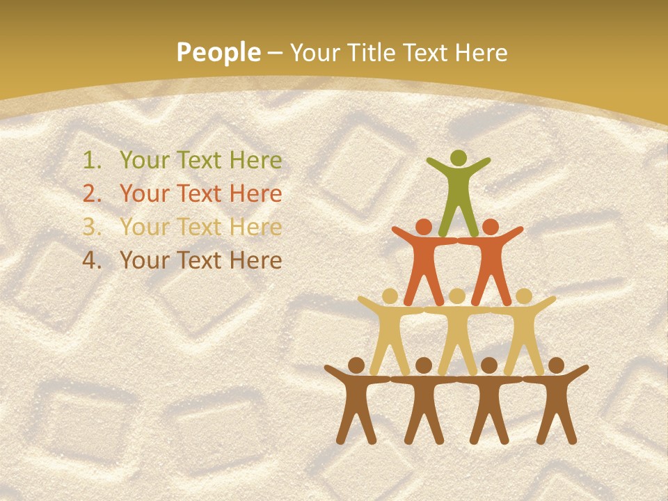 Coast Golden Texture PowerPoint Template