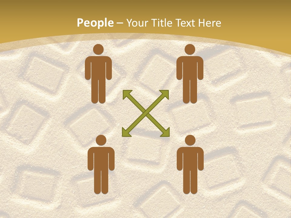 Coast Golden Texture PowerPoint Template