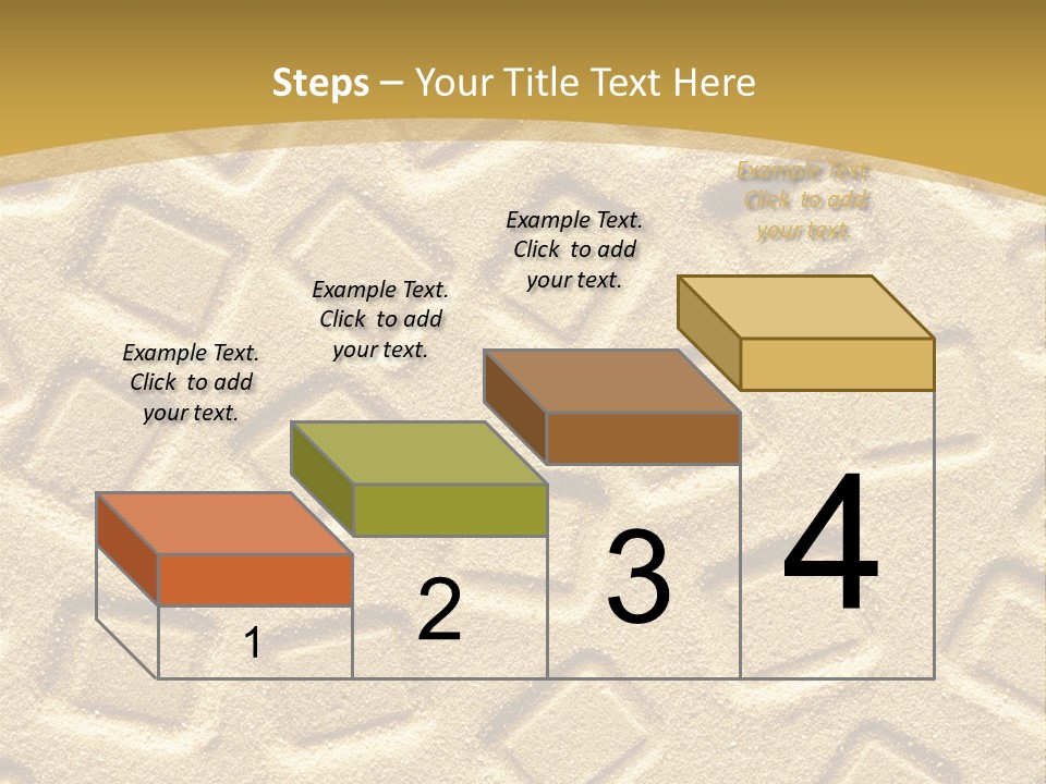 Coast Golden Texture PowerPoint Template