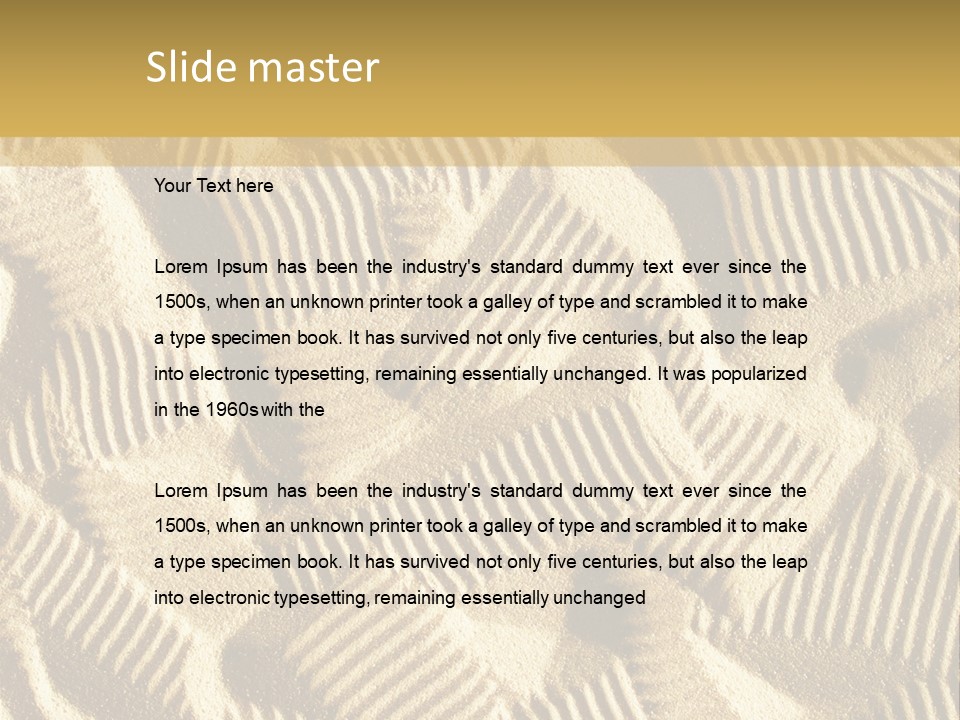 Frame Linen Board PowerPoint Template