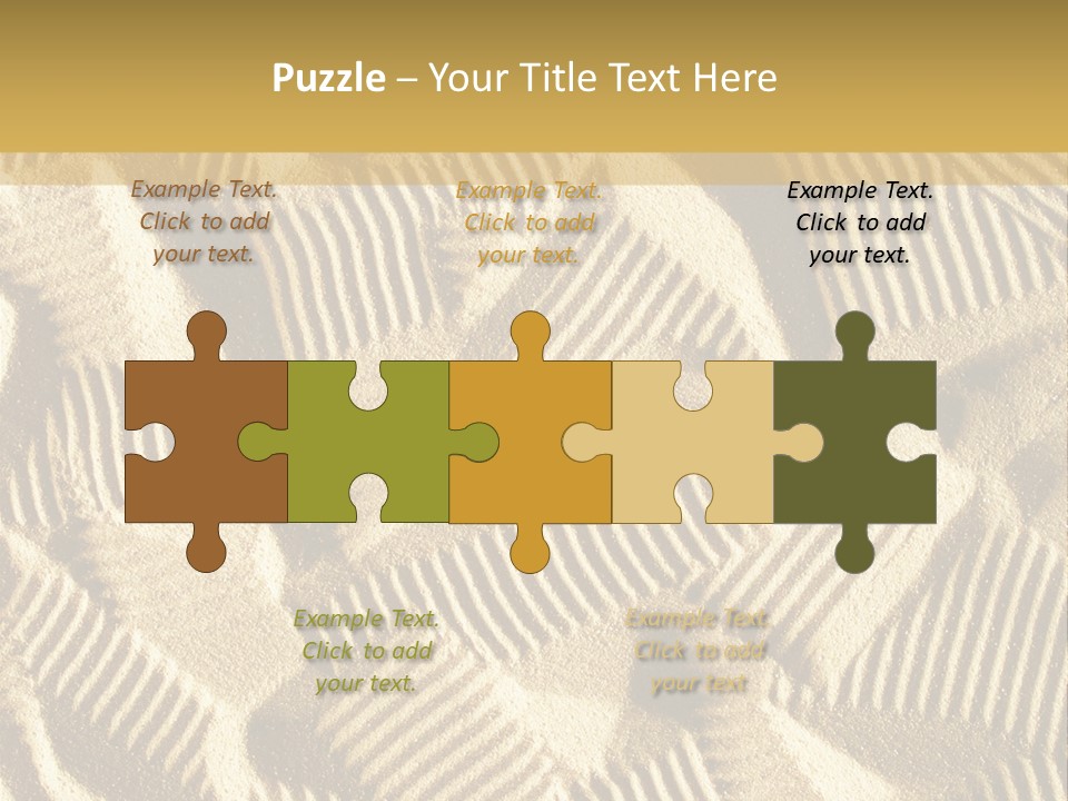 Frame Linen Board PowerPoint Template