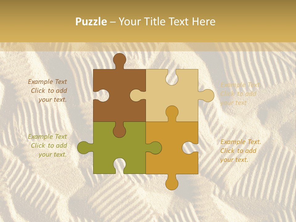 Frame Linen Board PowerPoint Template