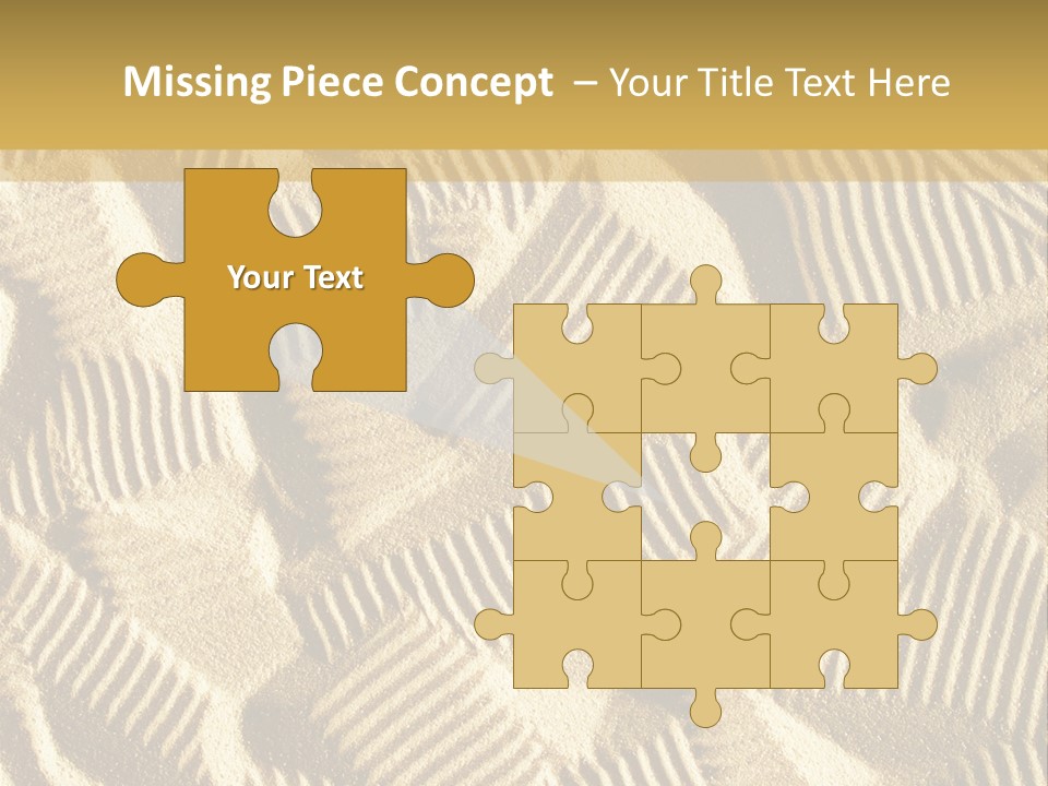 Frame Linen Board PowerPoint Template