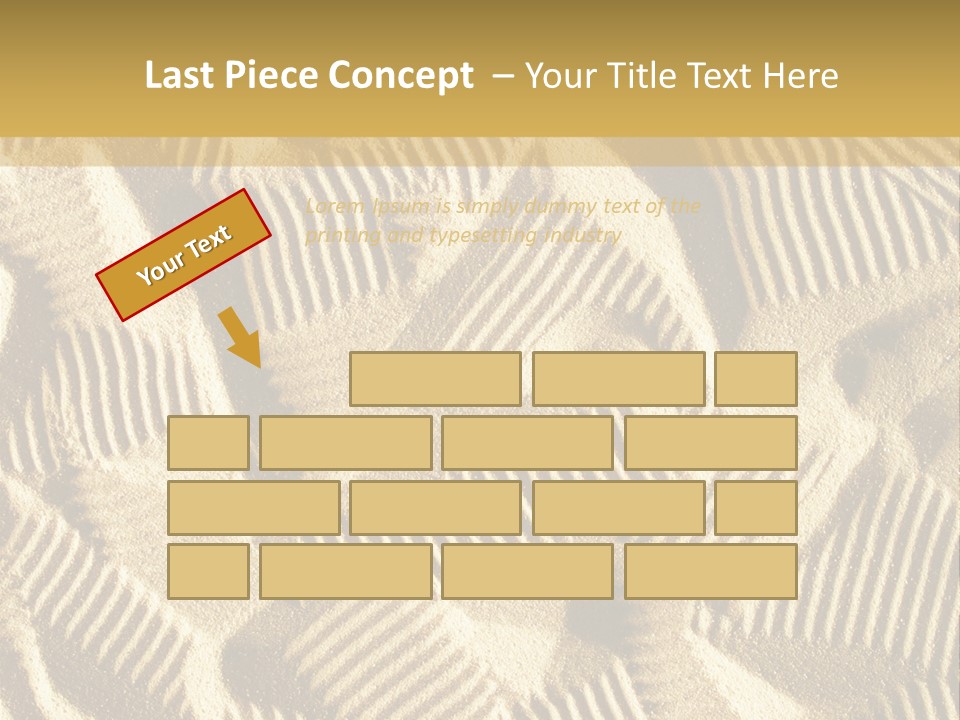 Frame Linen Board PowerPoint Template