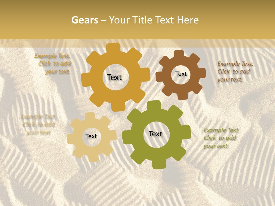 Frame Linen Board PowerPoint Template