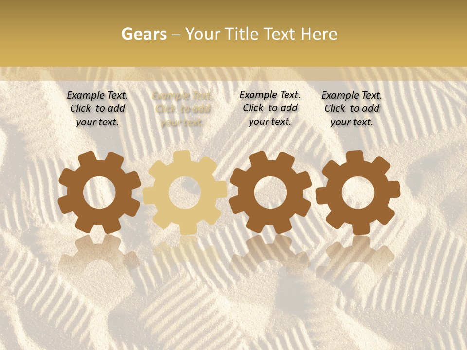 Frame Linen Board PowerPoint Template