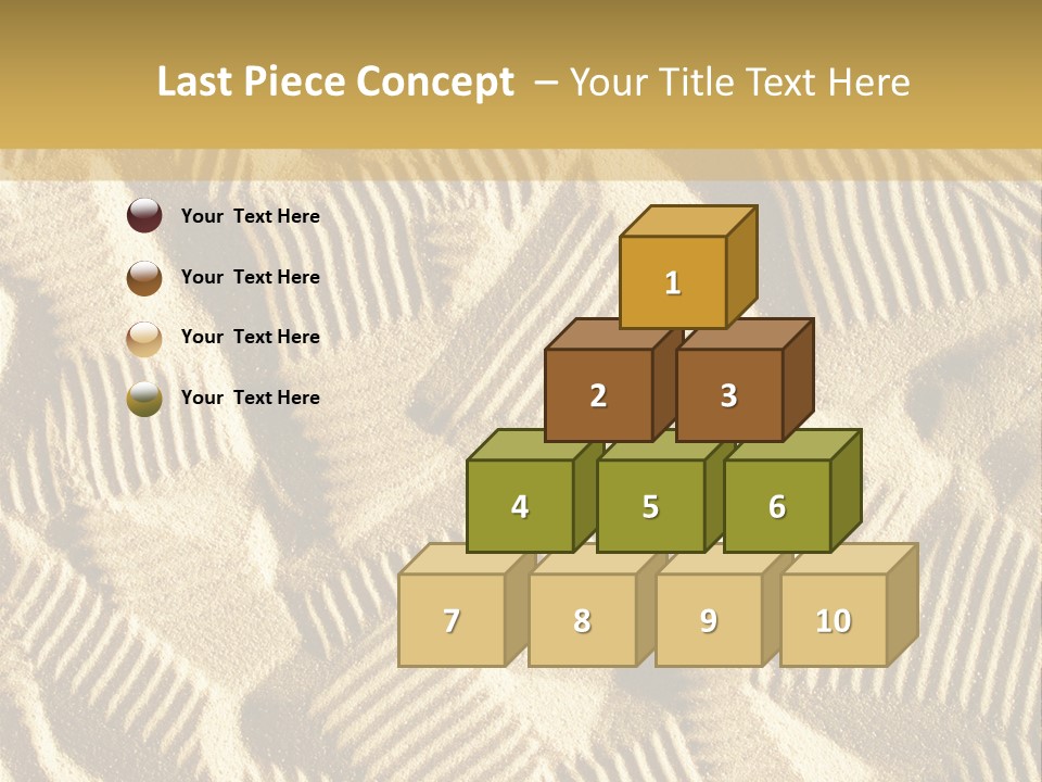 Frame Linen Board PowerPoint Template