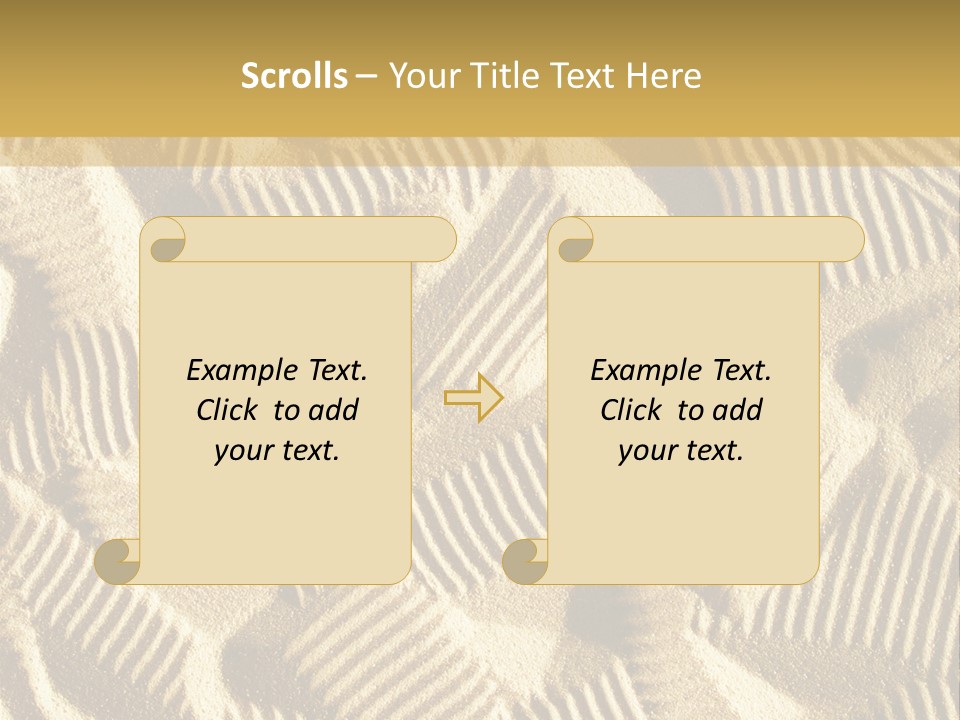 Frame Linen Board PowerPoint Template