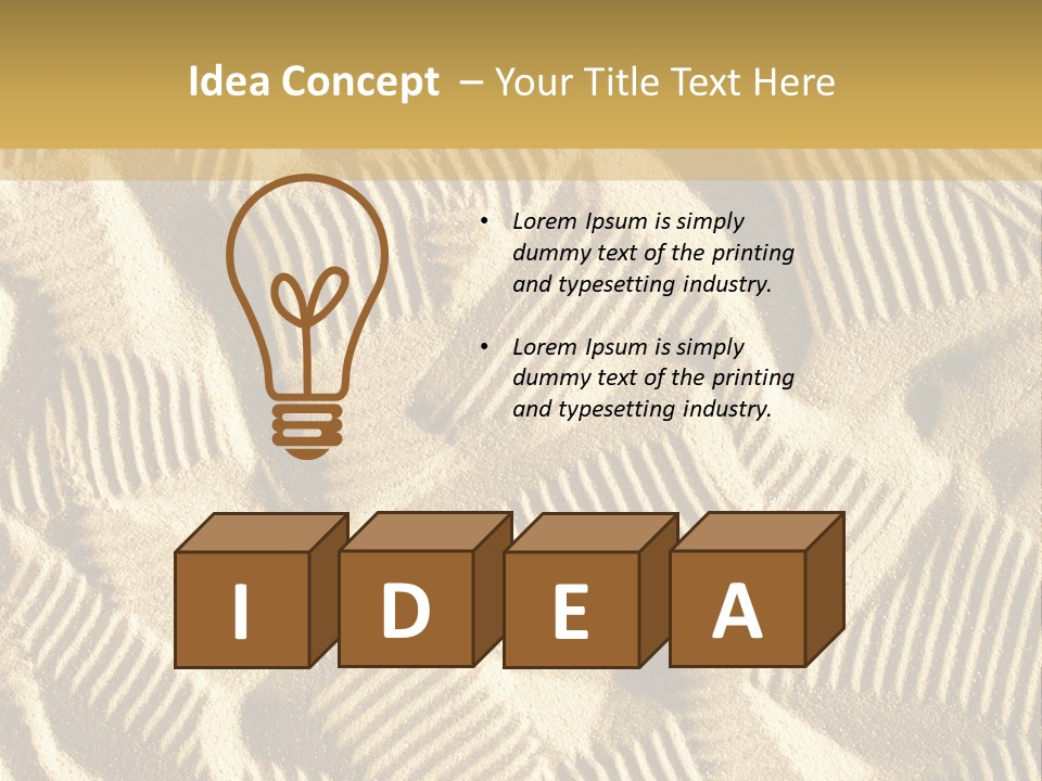 Frame Linen Board PowerPoint Template