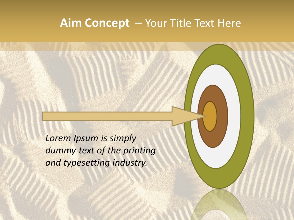 Frame Linen Board PowerPoint Template