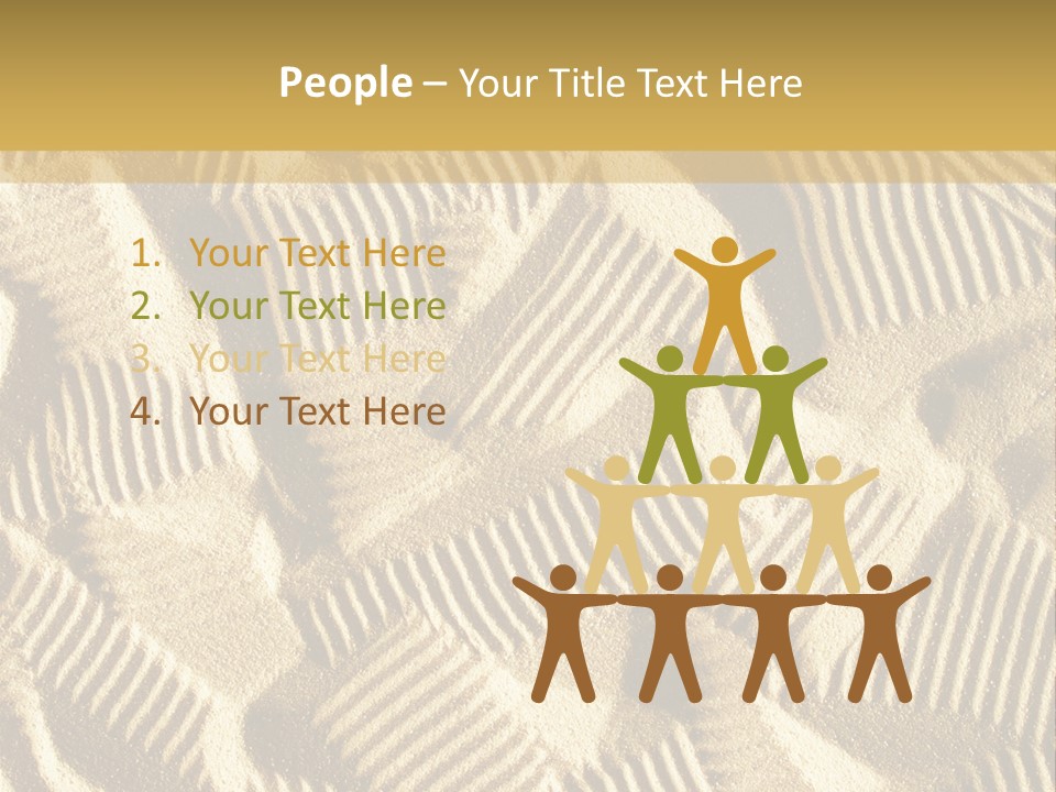 Frame Linen Board PowerPoint Template