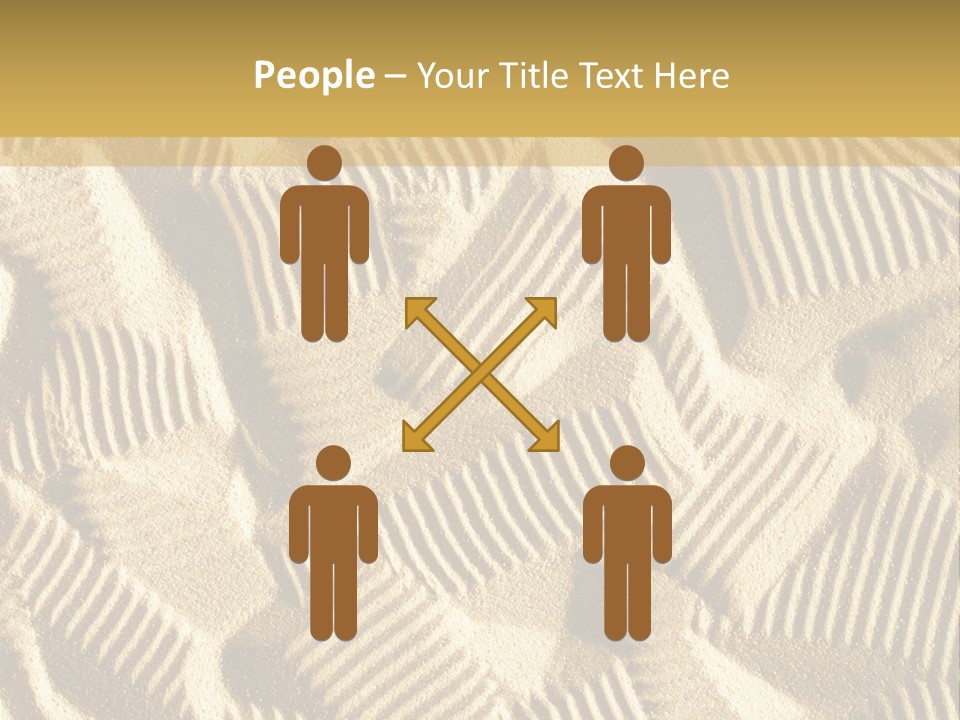 Frame Linen Board PowerPoint Template