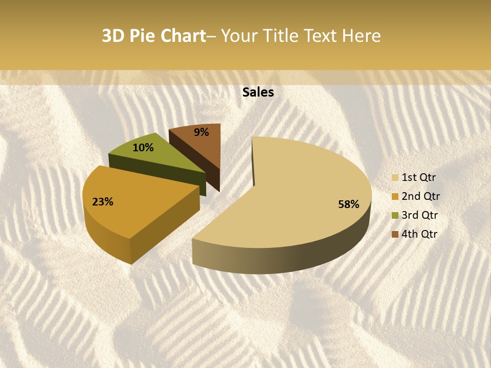 Frame Linen Board PowerPoint Template