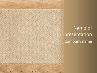 Frame Linen Board PowerPoint Template