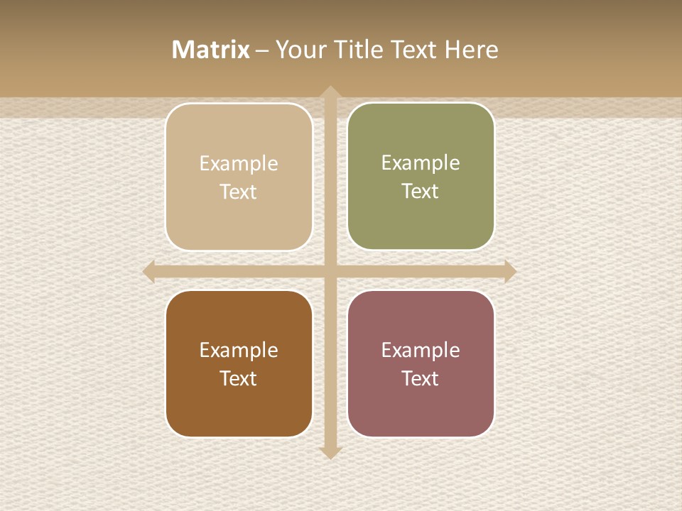 Frame Linen Board PowerPoint Template