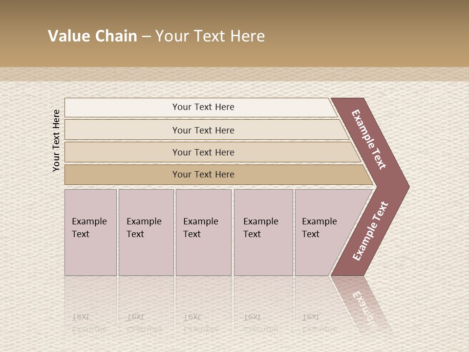 Frame Linen Board PowerPoint Template
