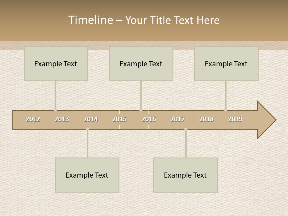 Frame Linen Board PowerPoint Template