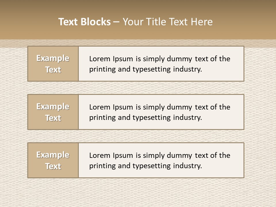 Frame Linen Board PowerPoint Template