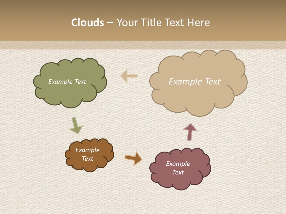 Frame Linen Board PowerPoint Template