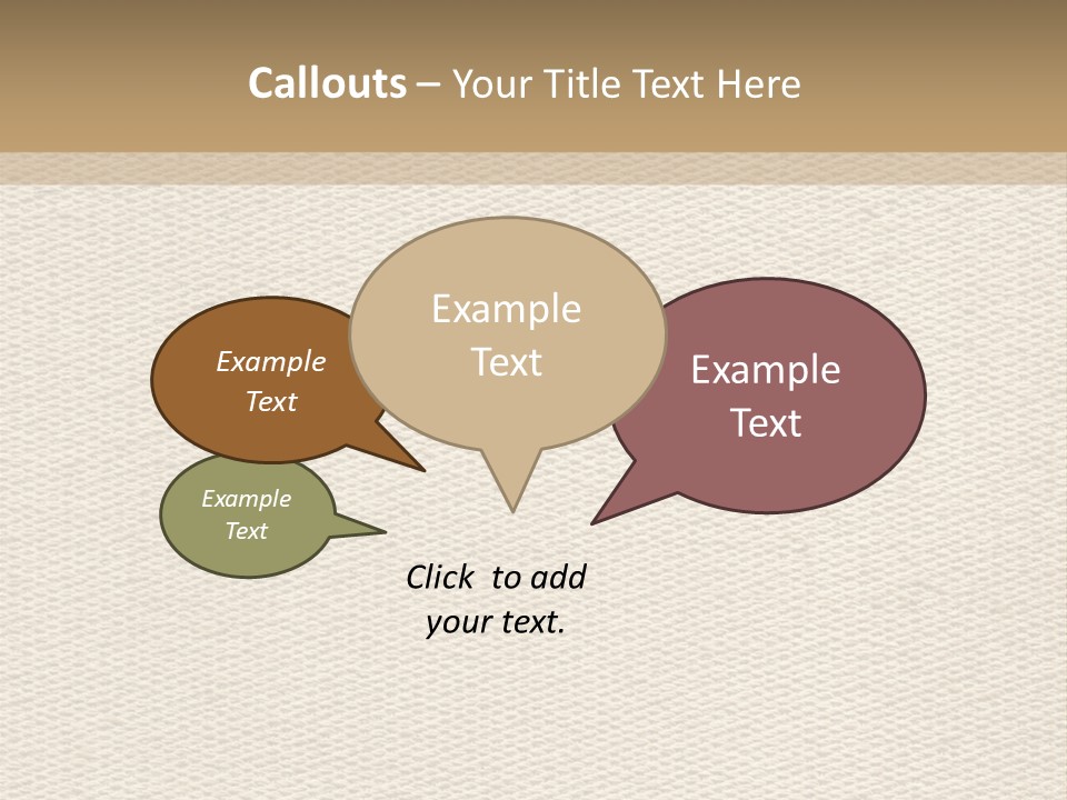 Frame Linen Board PowerPoint Template