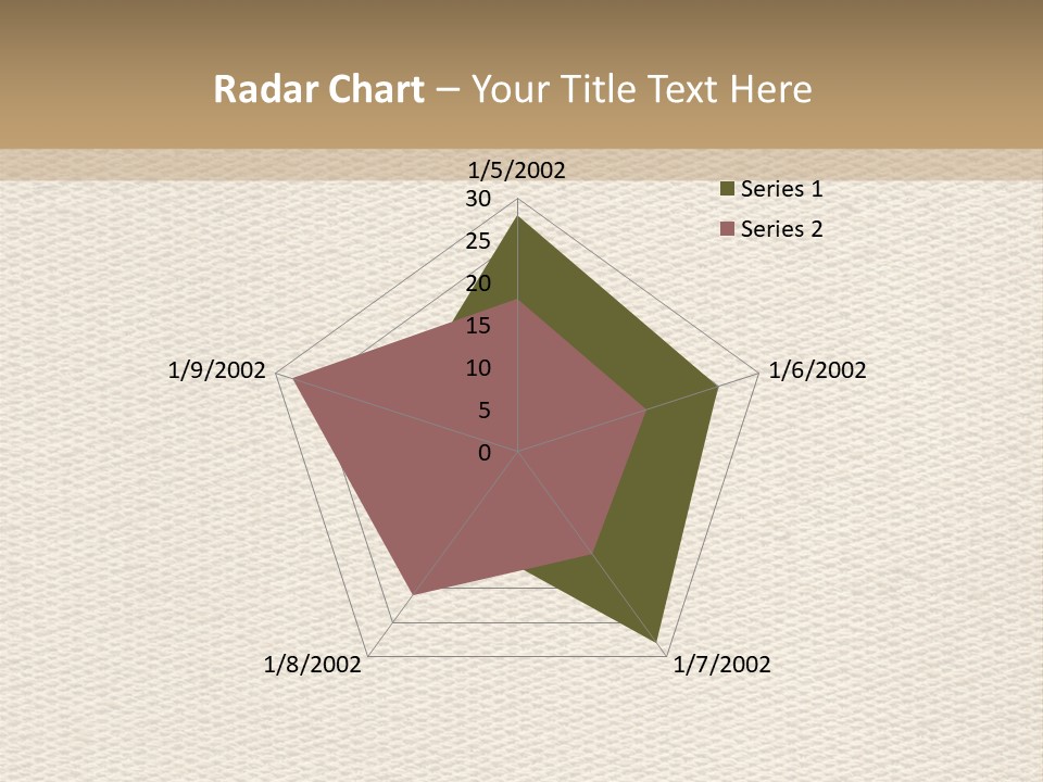 Frame Linen Board PowerPoint Template