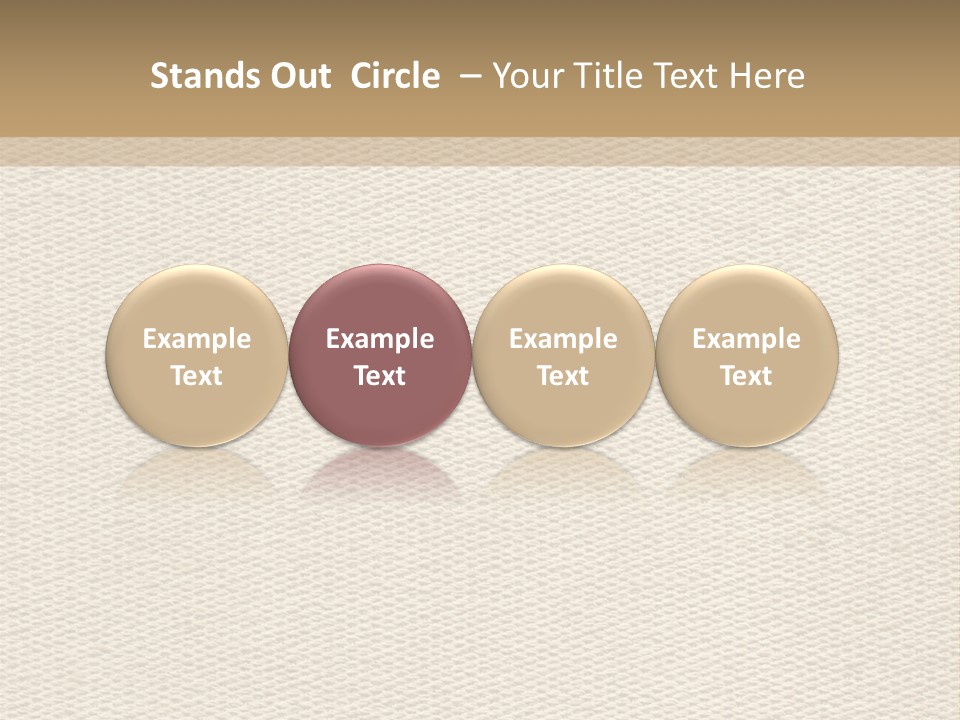 Frame Linen Board PowerPoint Template