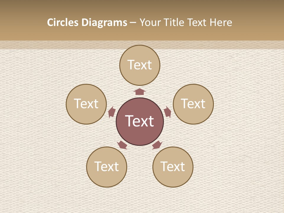 Frame Linen Board PowerPoint Template