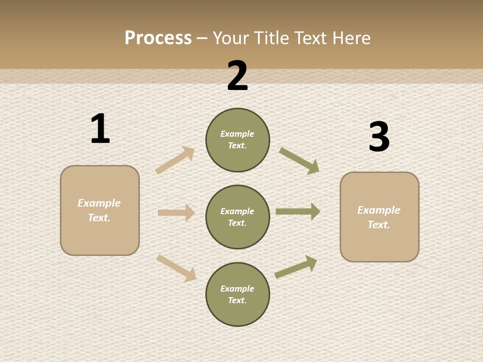 Frame Linen Board PowerPoint Template