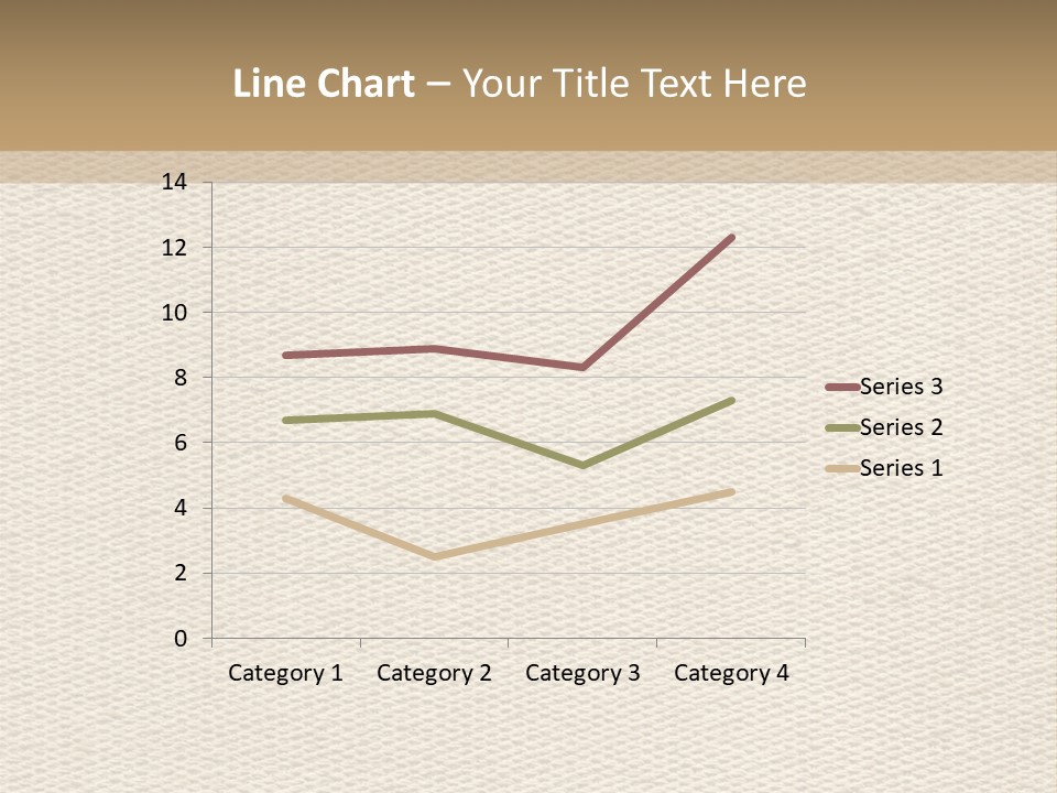 Frame Linen Board PowerPoint Template