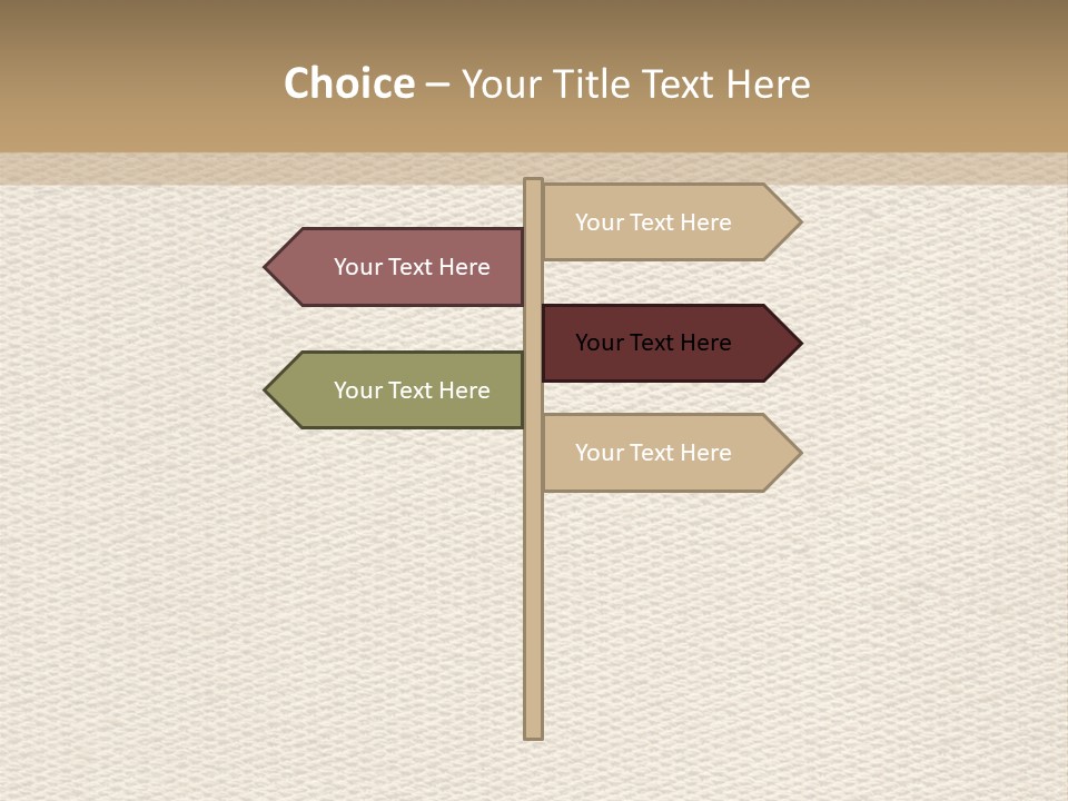 Frame Linen Board PowerPoint Template