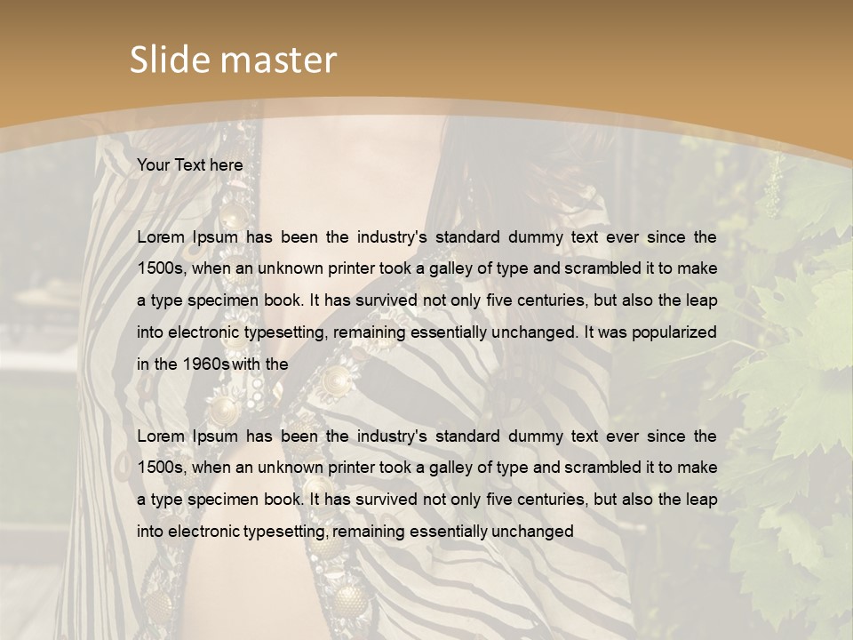 Lifestyle Person Attractive PowerPoint Template