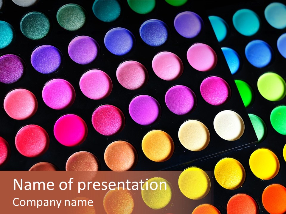 Multiple Colourful Blue PowerPoint Template