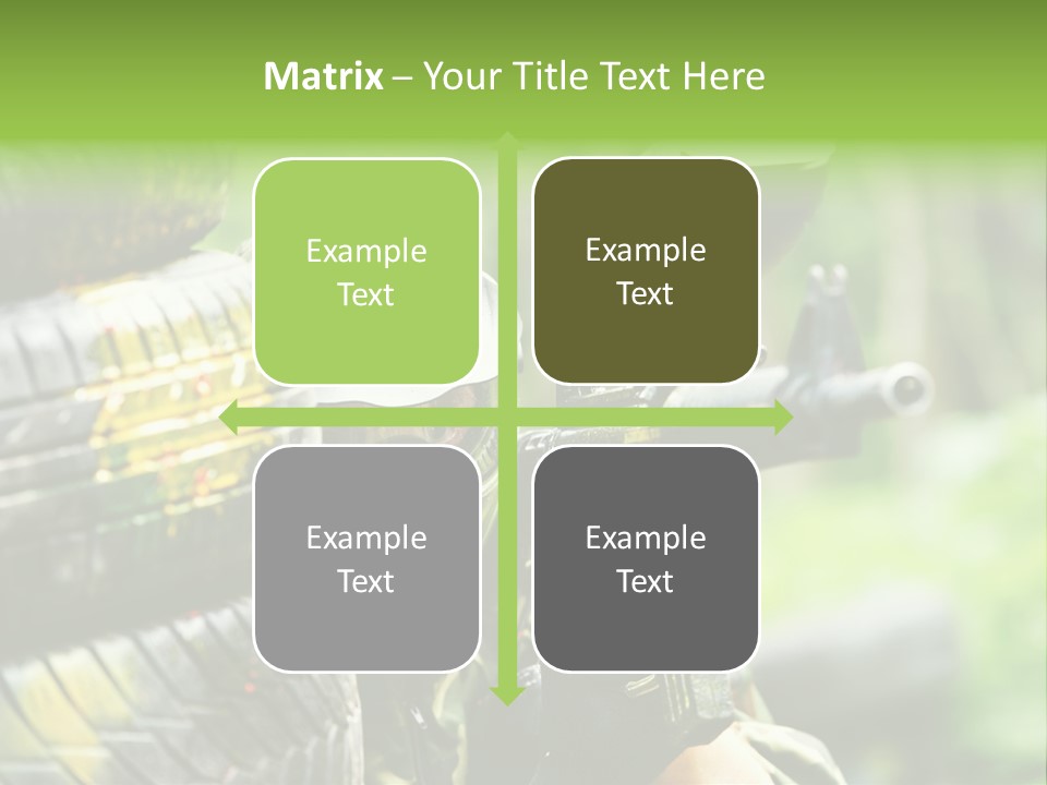 Military Aiming Fight PowerPoint Template