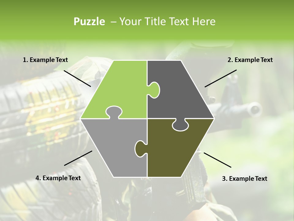 Military Aiming Fight PowerPoint Template