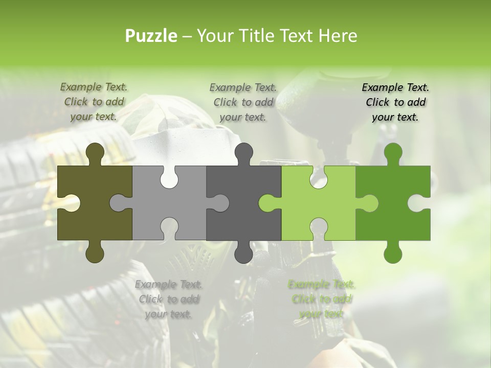 Military Aiming Fight PowerPoint Template