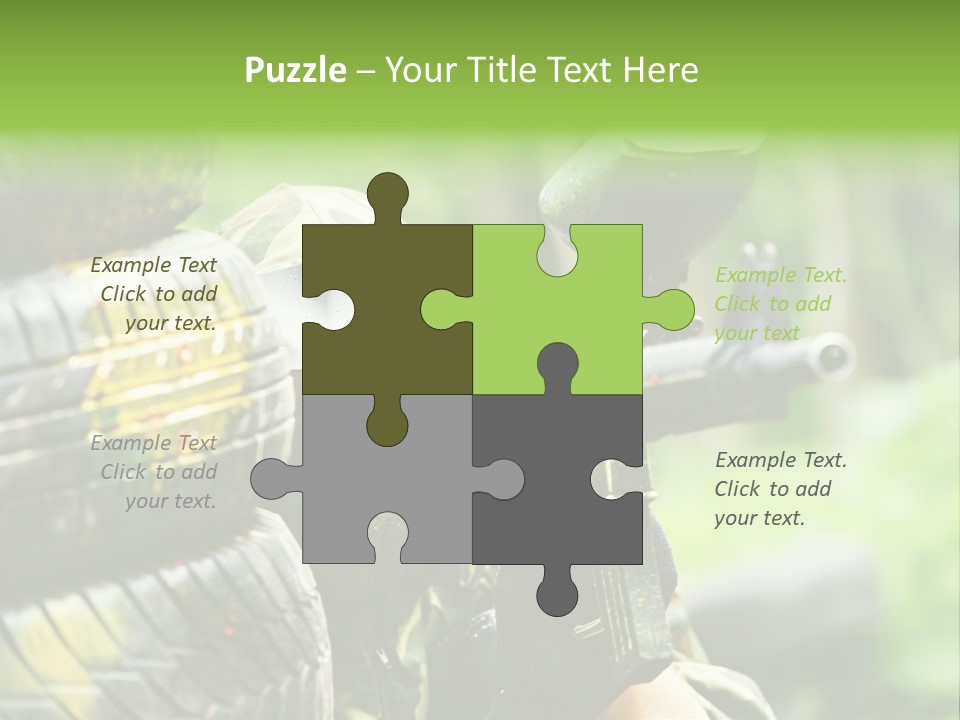 Military Aiming Fight PowerPoint Template