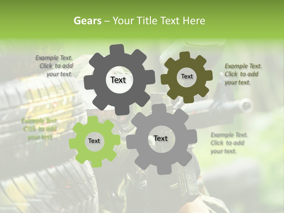 Military Aiming Fight PowerPoint Template