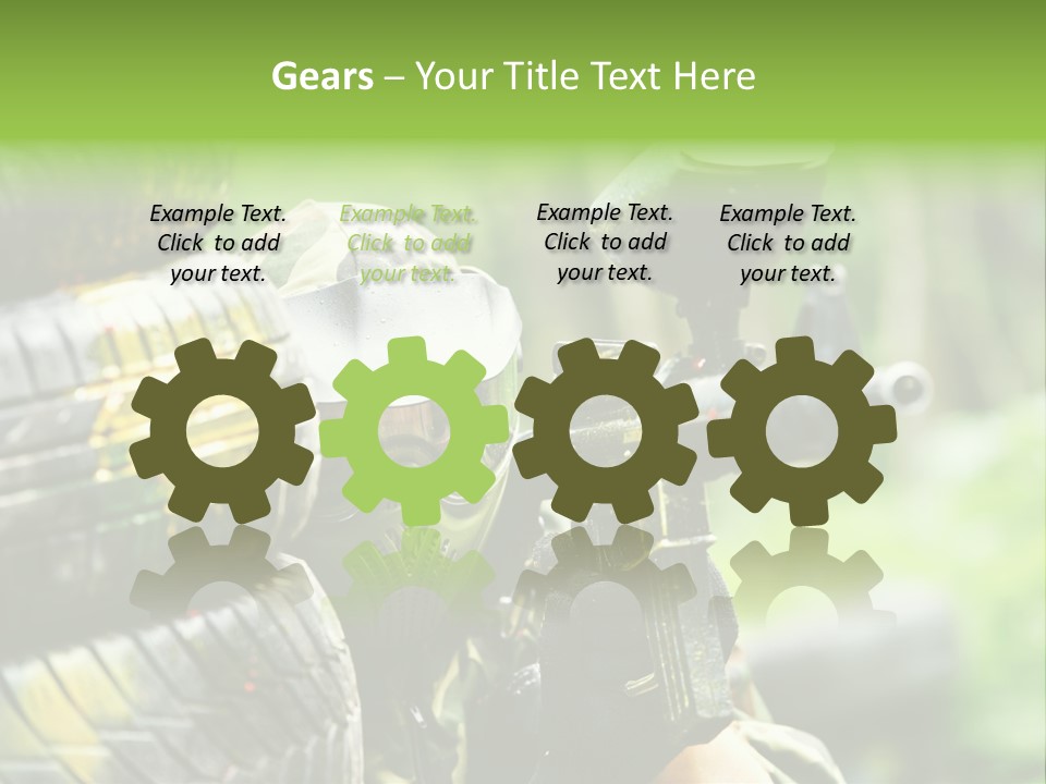 Military Aiming Fight PowerPoint Template