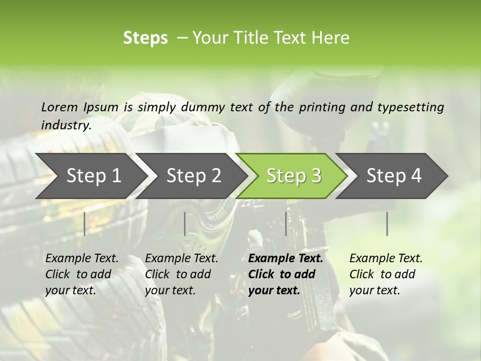 Military Aiming Fight PowerPoint Template