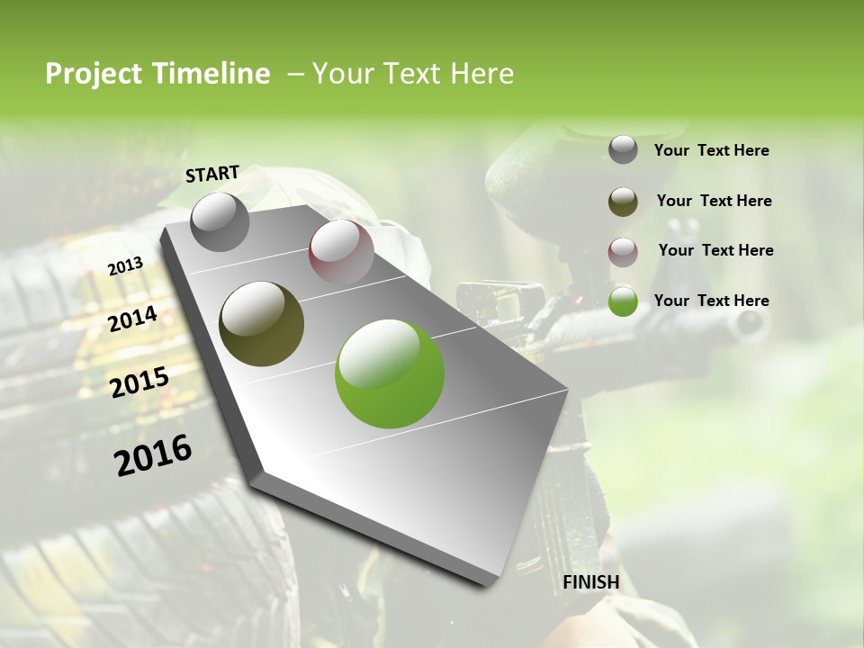 Military Aiming Fight PowerPoint Template