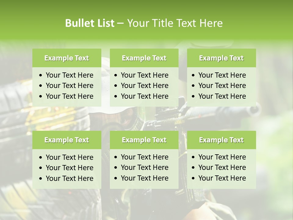 Military Aiming Fight PowerPoint Template