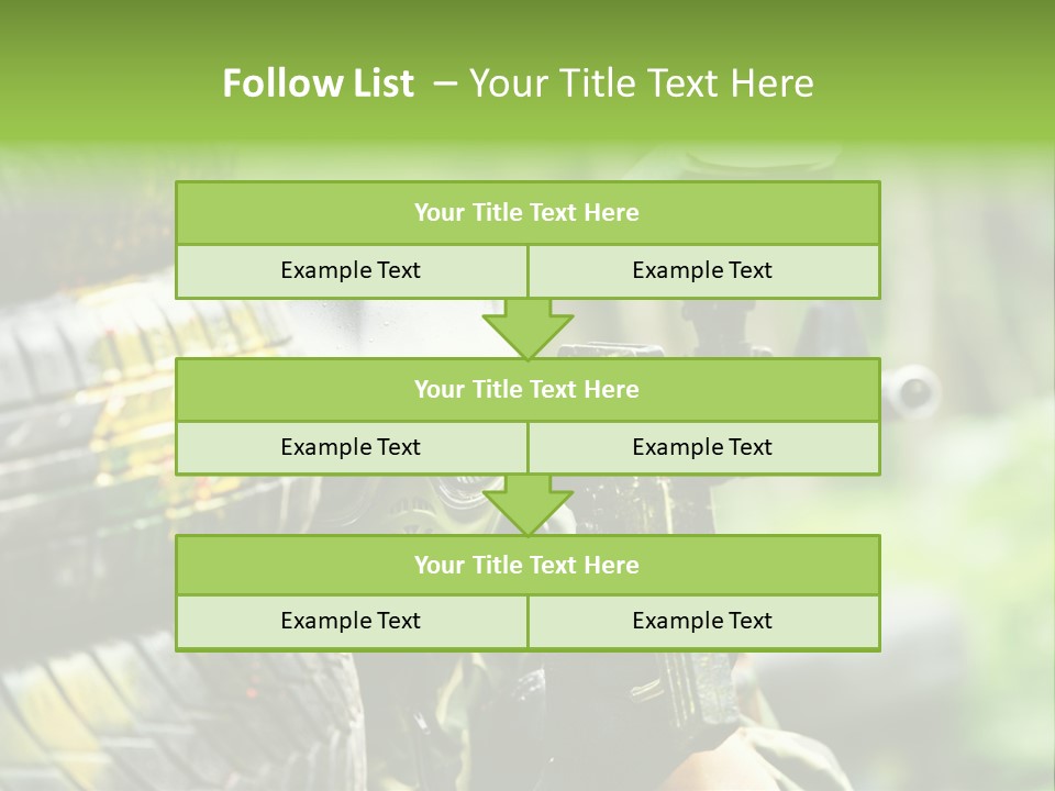 Military Aiming Fight PowerPoint Template