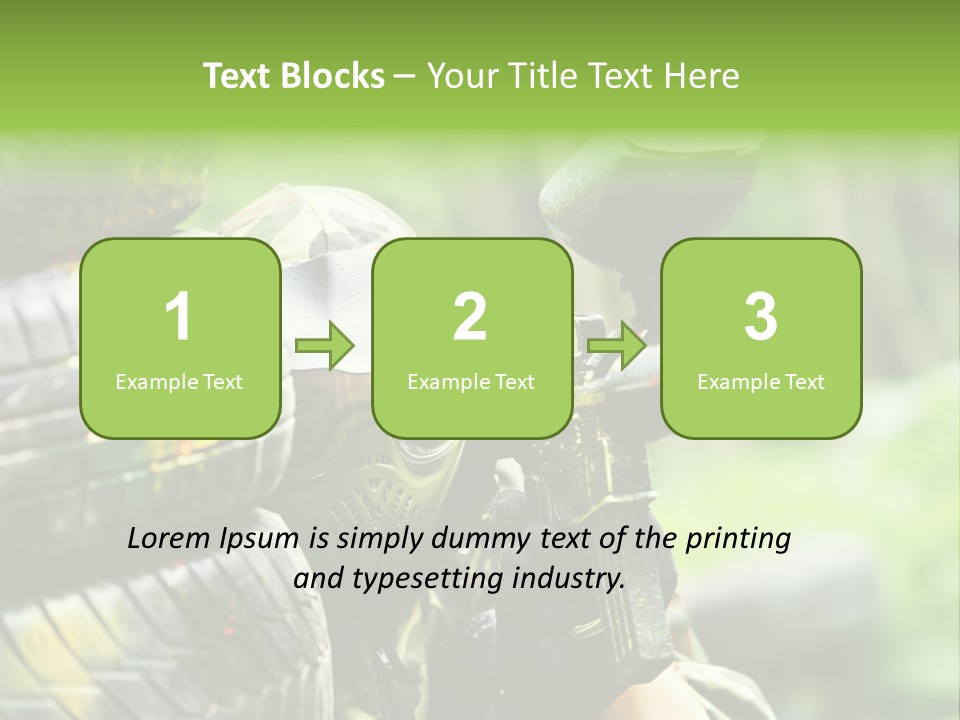 Military Aiming Fight PowerPoint Template