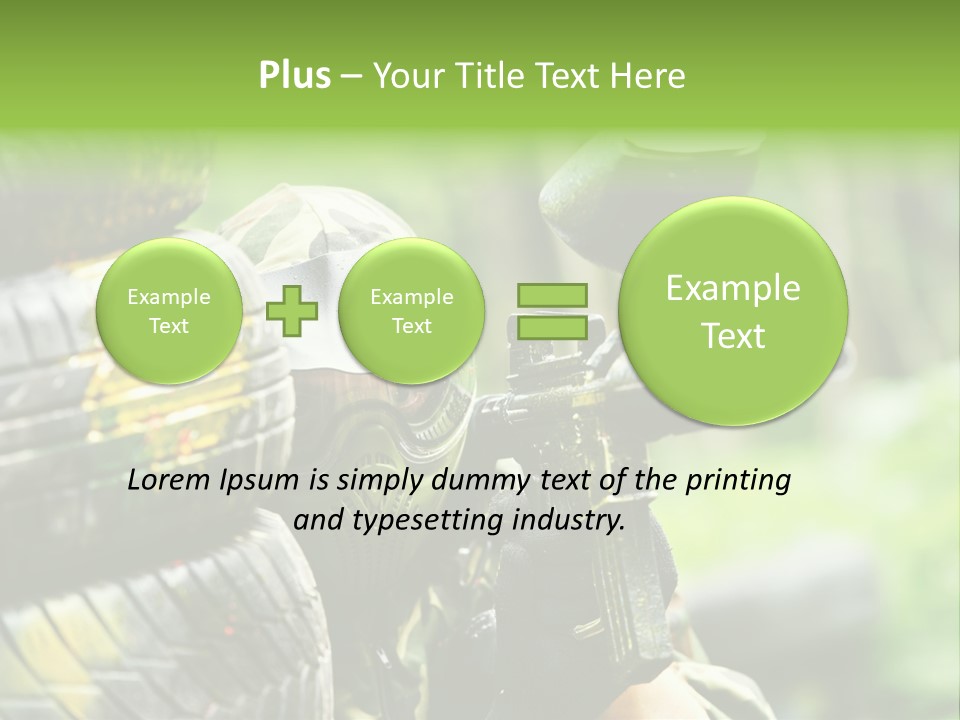 Military Aiming Fight PowerPoint Template