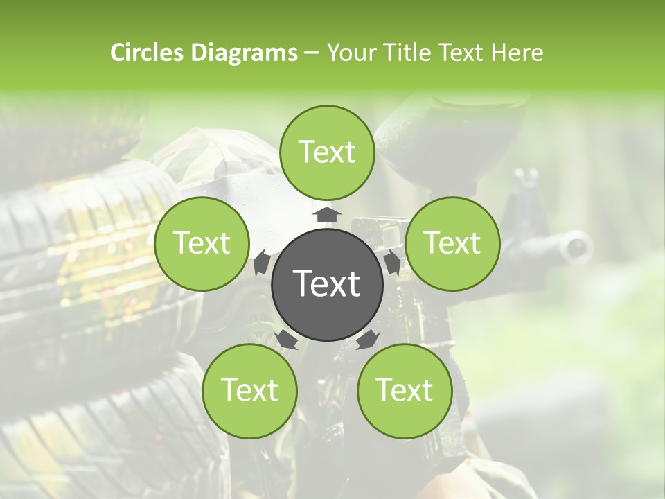 Military Aiming Fight PowerPoint Template