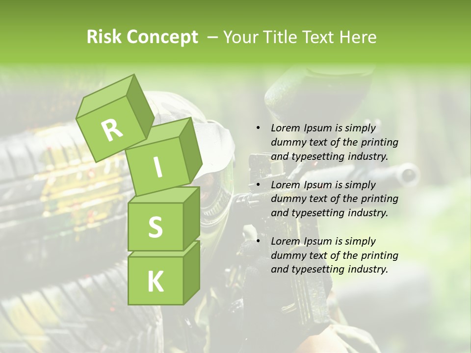 Military Aiming Fight PowerPoint Template