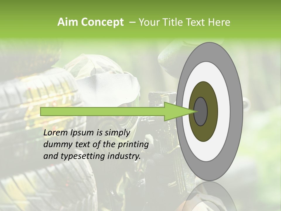 Military Aiming Fight PowerPoint Template