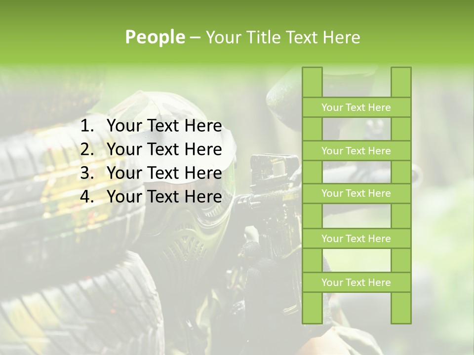 Military Aiming Fight PowerPoint Template