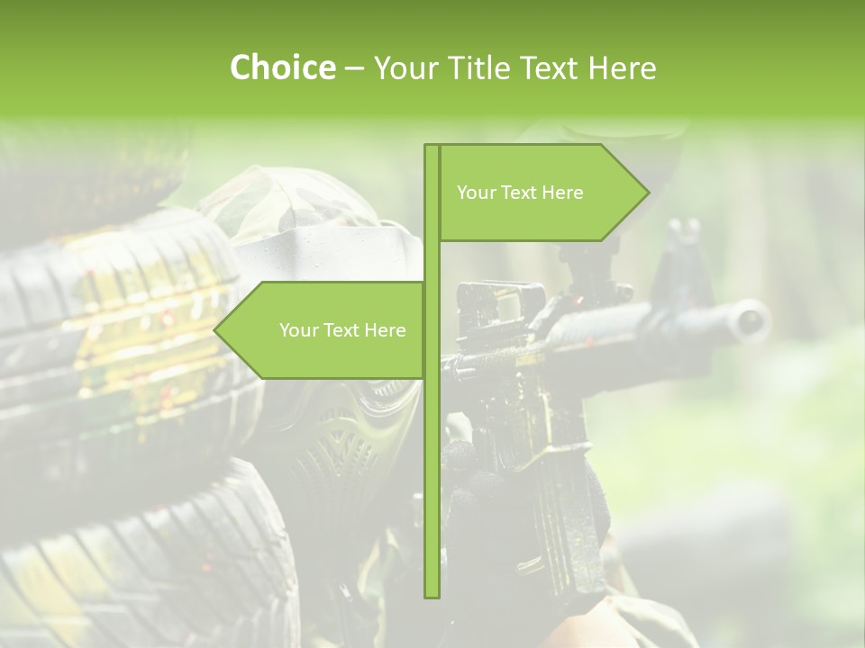 Military Aiming Fight PowerPoint Template