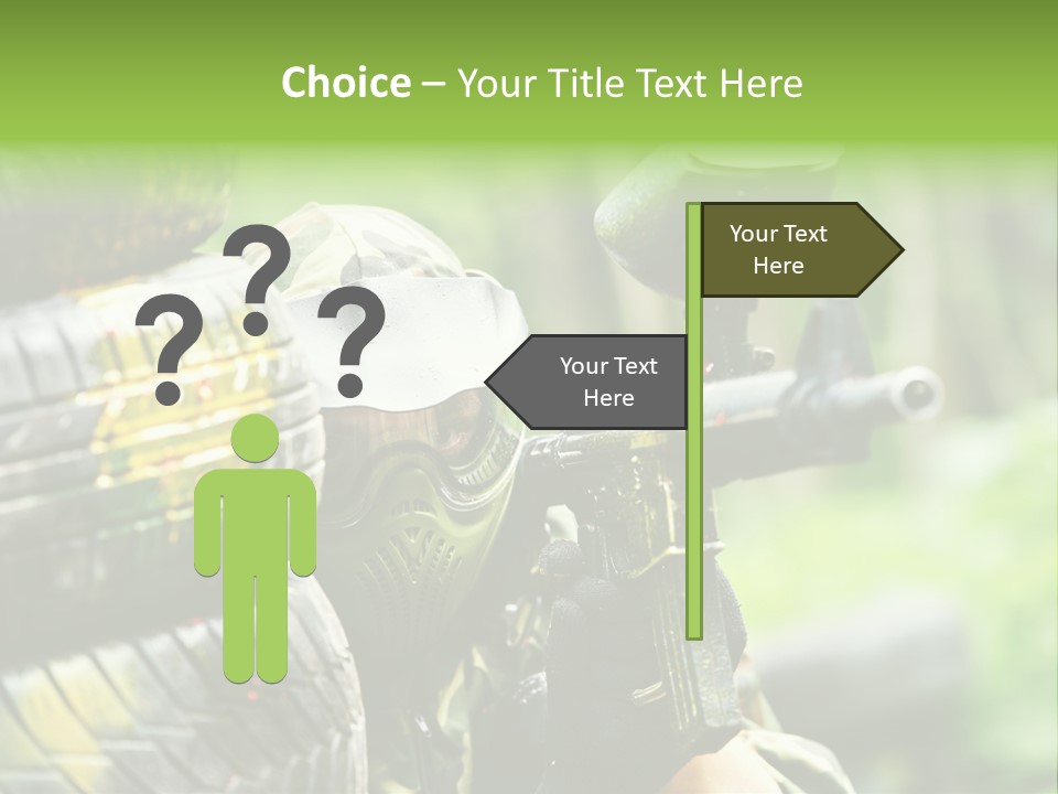 Military Aiming Fight PowerPoint Template
